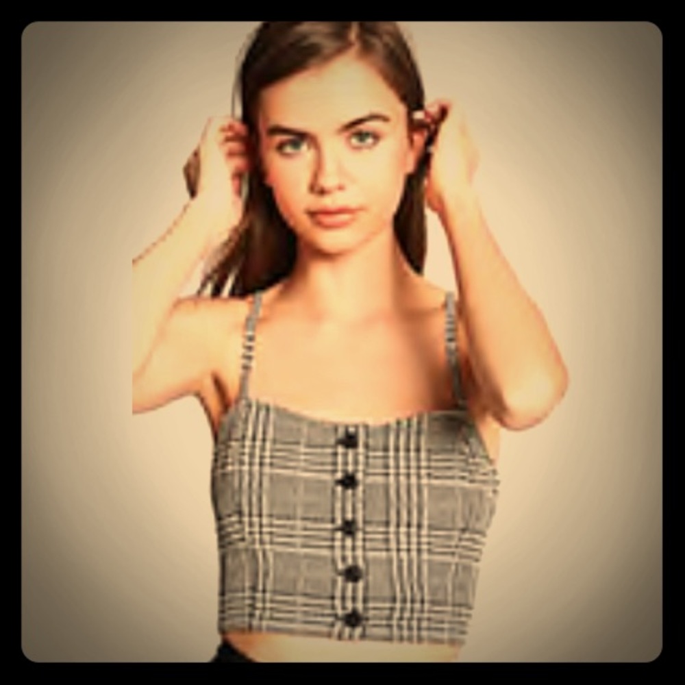Glen Plaid Cropped Cami